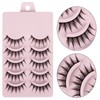 Natural False Eyelashes, Manga Lashes with Clear Band, Spiky Wispy