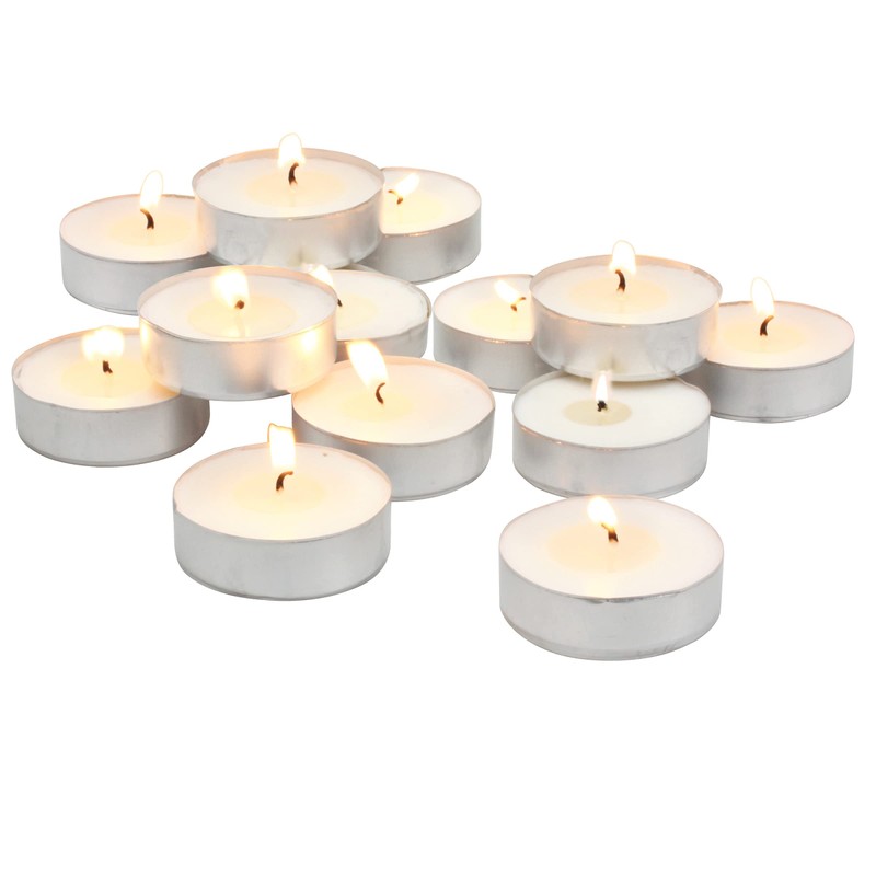 Stonebriar 20 Pack Unscented Mega Oversized Tea Light Candles with