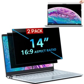 2 Pack Stary Laptop Privacy Screen 14 Inch 16:9 Aspect, [Anti-Spy] [Anti Glare] Removable Privacy Screen Filter for 14" Laptop, Anti-Scratch Laptop Screen Privacy Shield for 14 Inch Laptop