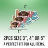 (2pcs) German Shorthaired Pointer Sticker Liver GSP Lover Decal Love