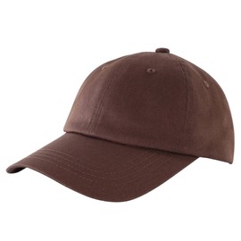 Magracy Toddler Kids Sun Cap Adjustable Sports Cap Cotton Baseball Cap for Boys Dark Coffee L