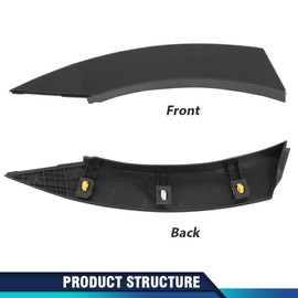 PIT66 Right Rear Fender Molding Wheel Flare Garnish Compatible With Hyundai Santa Fe Sport 2.0L & 2.4L 2013-2018 87742 4Z000, 877424Z000