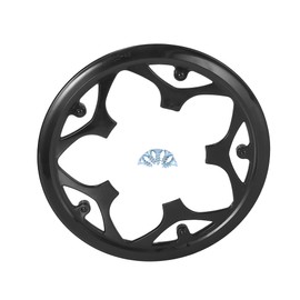 Partuto 1 Pc 9.5Cm Universal Bike Cranksets Protective Cover - Plastic Black