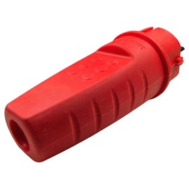 Outdoor Rubber Plug, 230 V, 16 A, IP44, Storm Cable up to max. 2.5 mm², Shatterproof Plug, Waterproof Plug, Protective Contact Plug with Kink Protection Sleeve, Protective Contact Plug with Strain