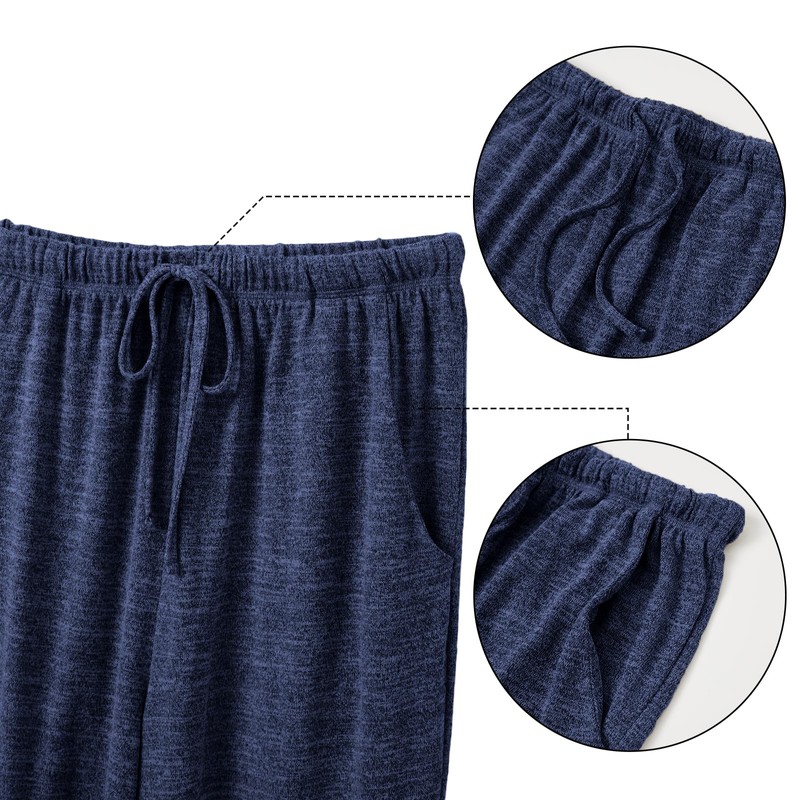 IFFEI Family Matching Pajamas Sets 2 Piece Lounge Set Long