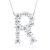 Pass Diamond Tester Letter F Multi Cut VVS Moissanite Necklace