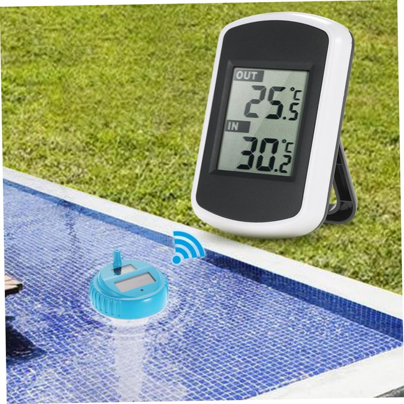 SUPVOX Digital Floating Pool Thermometer Wireless Spa Thermometer Temperature Monitor