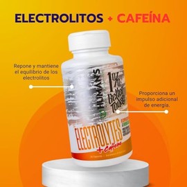Human Health Complejo Electrolitos Cafeína Cápsulas Hidratación Energía Apoyo Rendimiento Físico Recuperación Electrolistos Cápsula
