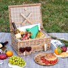 Wicker Picnic Basket for 2 - Willow Basket with Waterproof
