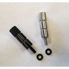 RICKRAK Extended Seat Bolt Compatible with Harley Davidson Touring Bikes 100% STAINLESS STEEL (SILVER)