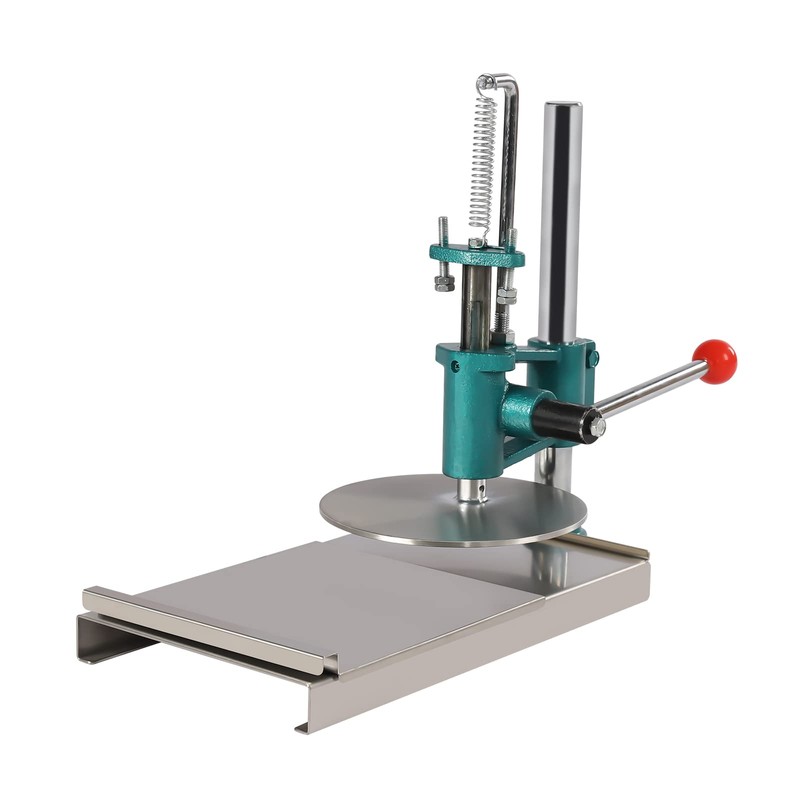 Pizza Dough Press, Stainless Steel Dough Press with Dual Plates,