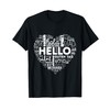 Hello In Different Languages Multilingualism Heart T-Shirt