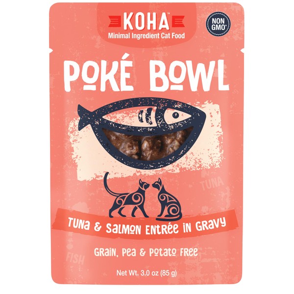 KOHA Poké Bowl Tuna & Salmon Entree in Gravy for