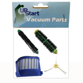 Replacement for iRobot Roomba 545 Pet Series - Kit Includes 1 AeroVac Filter, 1 Bristle Brush, 1 Flexible Beater Brush and 1 3-Arm Side Brush