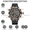 GOLDEN HOUR Heavy Stainless Steel Analog Digital Mens Watches Work