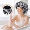 Shower Cap for Women Terry Lined Bath Cap Large Reusable