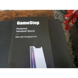 N/A NIB & SEALED - GameStop Powered Headset Stand w/ USB charging Ports & RGB bar