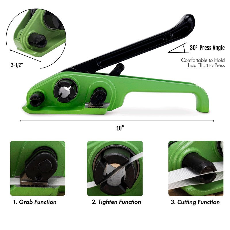 DJSUNPACKING Banding Strapping Kit Pallet Packaging Strapping Tool Set,Upgraded Strapping