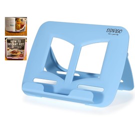 Desktop Book Stand, Tabletop Music Stand, Portable Book Holders for Reading Kids Cookbook Stand Book Tray Book Rest Recipe Children's Gifts Travel Girls boy School Supplies (Blue 11.82" *8.26")