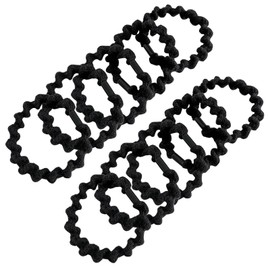 Shefun Hair Rubber Hair Rubber Hair Accessories JP215 Black Brown 10 Piece Set 0.3 inch (8 mm) Thick Adult Ponytail Hair Rubber Hair Elastic Hair Rubber Hair Rubber Hair Accessories (Black)