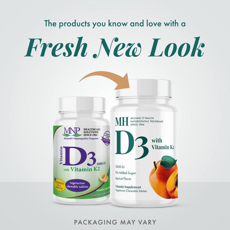 MICHAEL'S Health Naturopathic Programs Vitamin D3 with K2 - 90