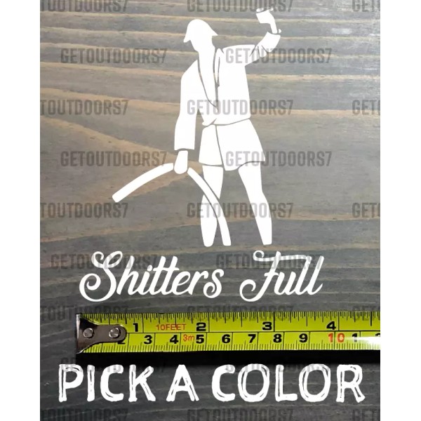 Cousin Eddie Sticker Decal Uncle Clark Griswold Shitters Full Camper