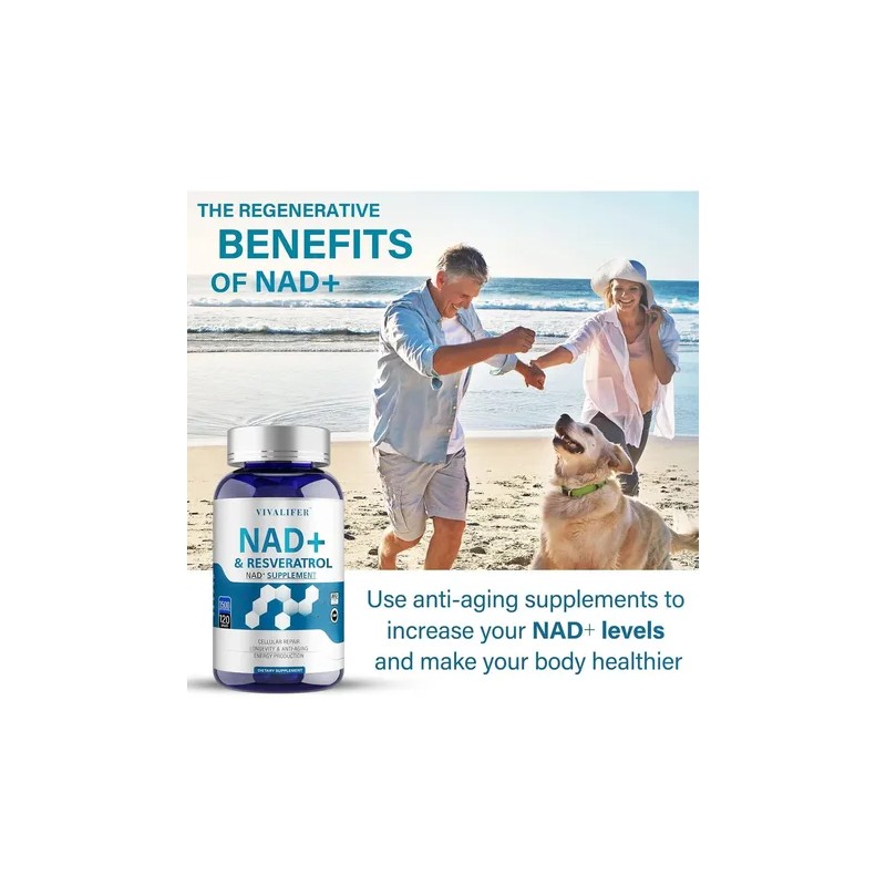 Vivalifer Suplemento Nad Resveratrol 120 Capsulas