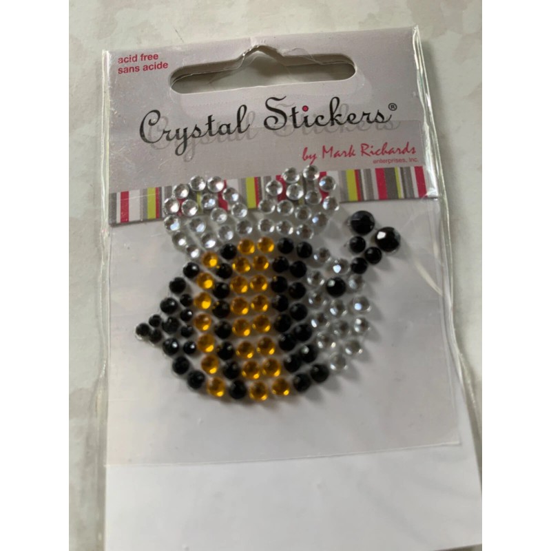 CRYSTAL STICKERS GEMSTONES MULTI-SIZE BUMBLE BEE BUZZING BEE BUMBLE BEE