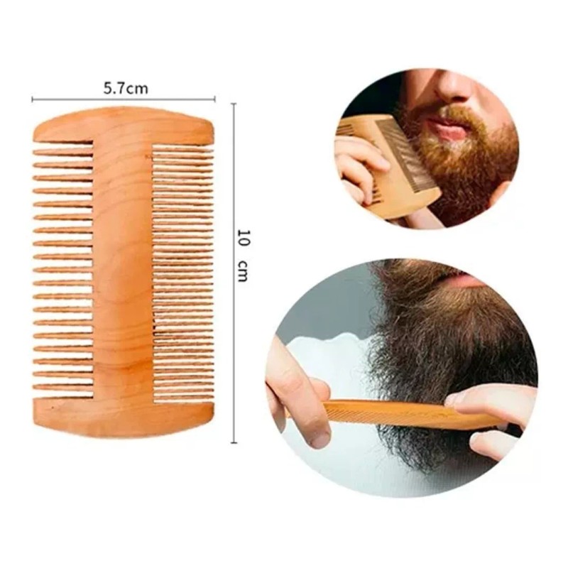 Universo en Linea Kit Cuidado De Barba- Bigote - Cepillo/
