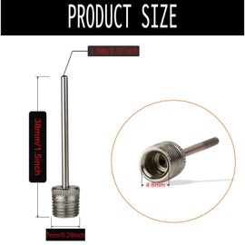 3 Pack Ball Pump Inflation Needles - Durable Stainless Steel Needles Ball Needle for Pump, Air Pump Needles for Football, Basketball, Volleyball & All Sports Balls
