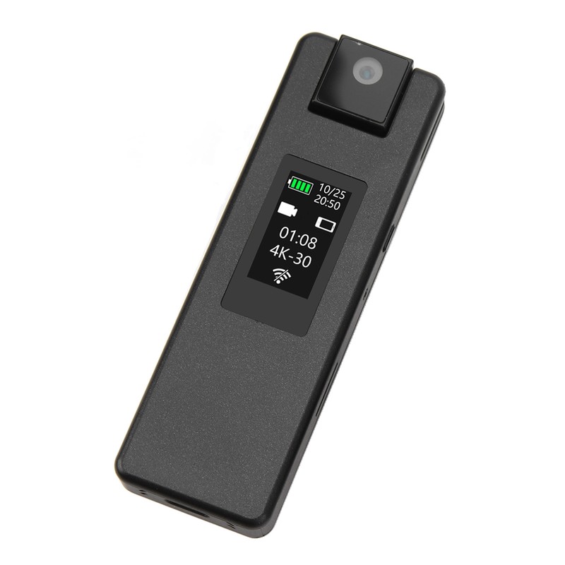WiFi Body Camera 4K HD Motion Detection 1500mAh 180 Degree