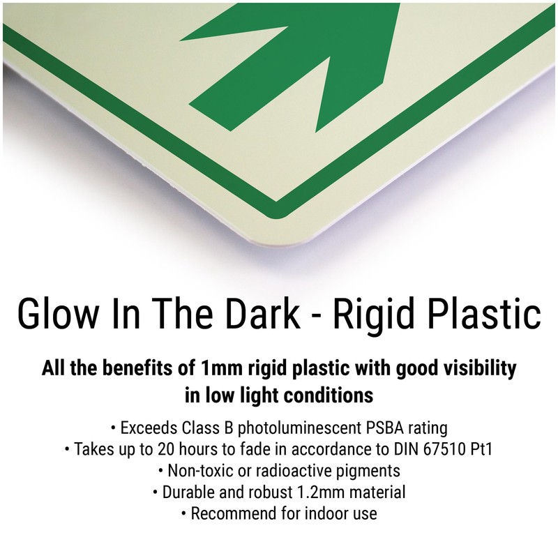 V Safety Electrical Hazard 150 x 200 mm - Glow