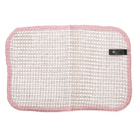 Infinitely Antibacterial Sponge (Pink), Set of 2, Silver Ion, Sterling Silver Thread, Odor Resistant, Quick Drying, Kitchen, Lunch Box, Water Bottle, Clear