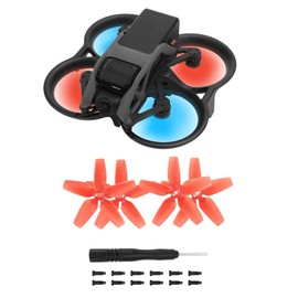 ZJRXM Propeller for DJI Avata FPV Drone Accessories, 4 Pieces Silent Flight Propeller Kit Replacement Part for DJI Avata FPV Drone, Quick Release (Red)