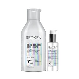 Redken Kit Shampoo 300ml  Srum 247 Da y Noche 100 ml  Acidic Bonding Concentrate Shampoo de uso diario  Serum sin enjuague para Cabello Daado con...  