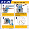 Wostore Tubing Bender 3 in 1 Tube Bender 180° For