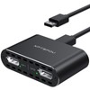 XPTSFDU 4K120Hz DisplayPort to Dual Displayport Splitter for Dual Monitors