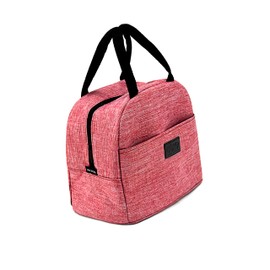 THEYIN smart shopping Insulated Lunch Bag for Women Men Water Resistant Thermal Leak Proof Tote Cooler Bag Box for Work Outdoor Picnic Travel Beach (Pink)