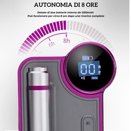 VOLTIX Professioneller Nagelfräser 35000 Umdrehungen, elektrisches Maniküre-Set mit Nagelfeile aus Gel und Acryl, kompakter Nagelbohrer mit Akku und verstellbarer Geschwindigkeit für Maniküre und