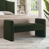 24KF Modern Boucle Teddy Lovely Bench, Upholstered Bed Bench Entryway