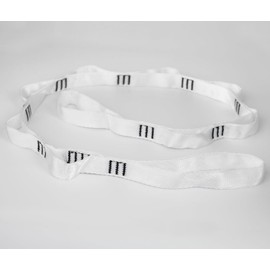 10PCS Nylon Daisy Chain Straps for Aerial Yoga Hammock Swing Adjustable Aerial Silk Extender Hanging Rope for Aerial Yoga Belts 3.6FT 5.9FT Long (White, 5.9ft/1.8m)