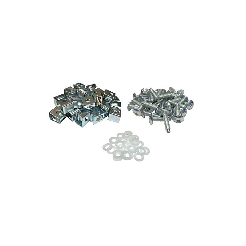 RackGold Tuerca de jaula de zinc 10-32 y tornillos con
