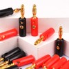 LWCUSNJ 4mm Audio Speaker Cable Connector,24 Pcs Banana Plug Wire
