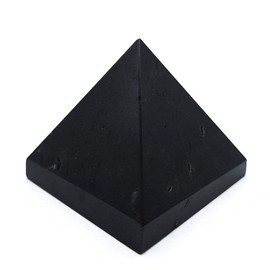 Handmade Healing Stone Pyramid Black Tourmaline (Approx. 5 x 5 x 5 cm, 120 g) Protection Happiness Energy Esoteric Meditation Magic