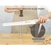 CoquusAid Resharpenable Bread Knife for Homemade Bread, 11.6-Inch Multifunction Serrated