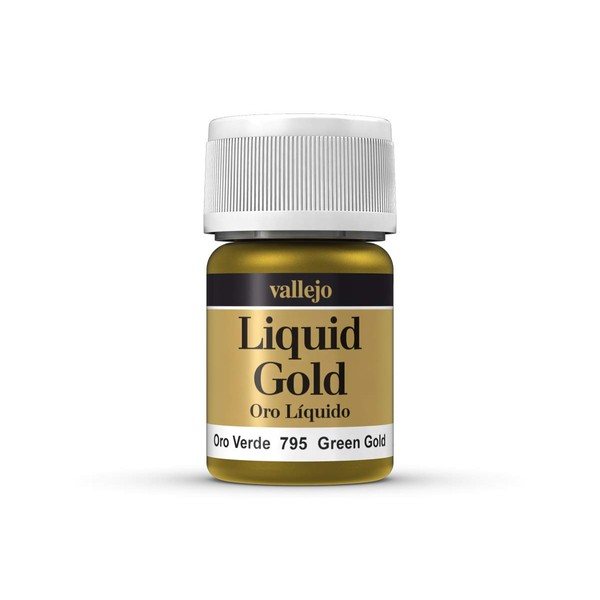 Vallejo Liquid Gold 70795 Green Gold (Alcohol Based) (35ml)