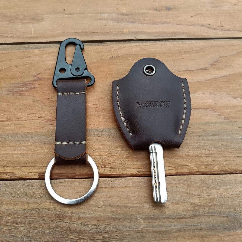 MEEBOY handmade leather car key sleeve for broken key car