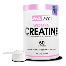 SHE FIT Women Creatina 250 Gr 50 Serv Sabor Sin sabor