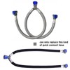 Quick Connect Faucet Water Supply Lines, 12 Inch, Widespread Bathroom