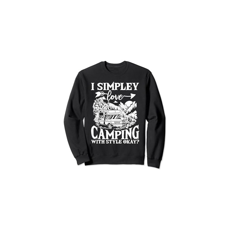 Glamping Lover Mountains Nature Lover Camping Glamper Sweatshirt